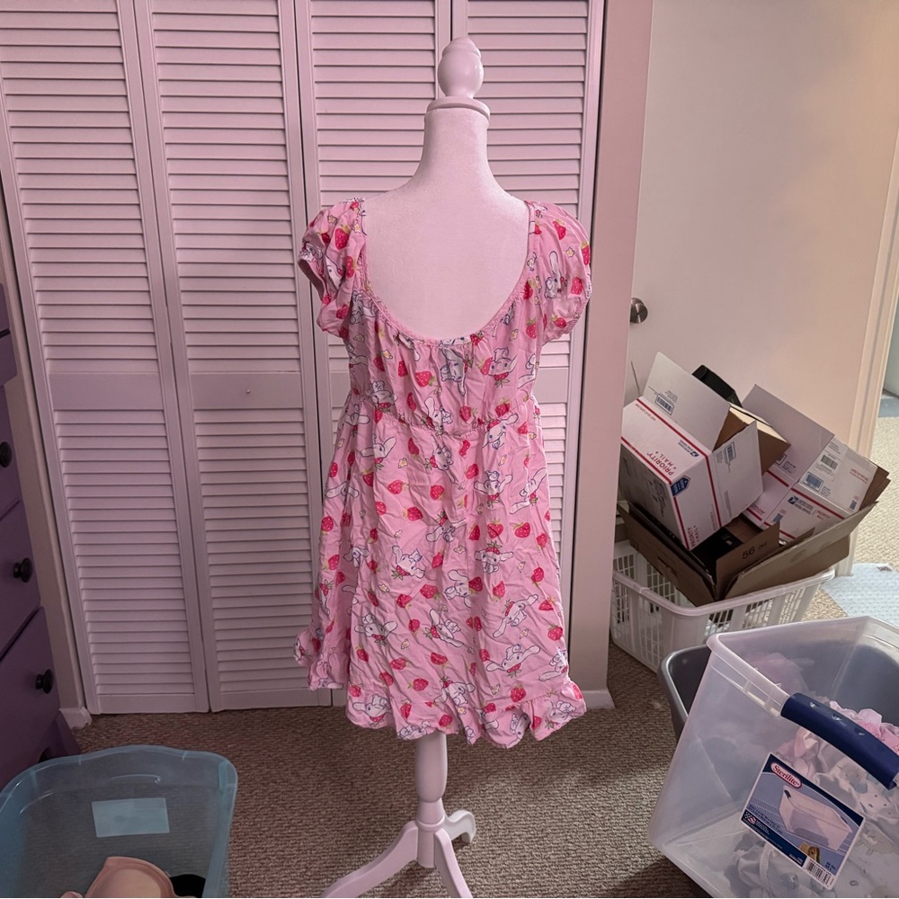 Sanrio Pink and White Sleeveless Sundress - Picture 2 of 5